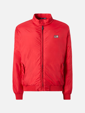 Jet lightweight bomber jacket in red