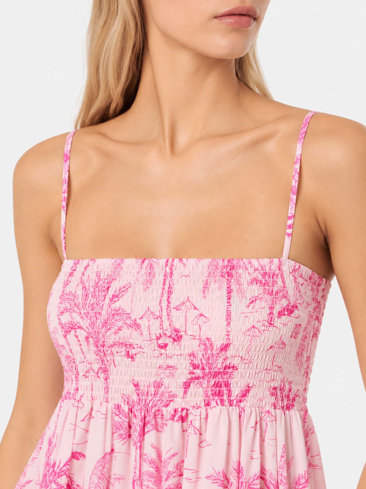 Robe Jemma en coton avec broderie smockée 