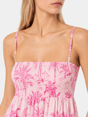 Robe Jemma en coton avec broderie smockée 