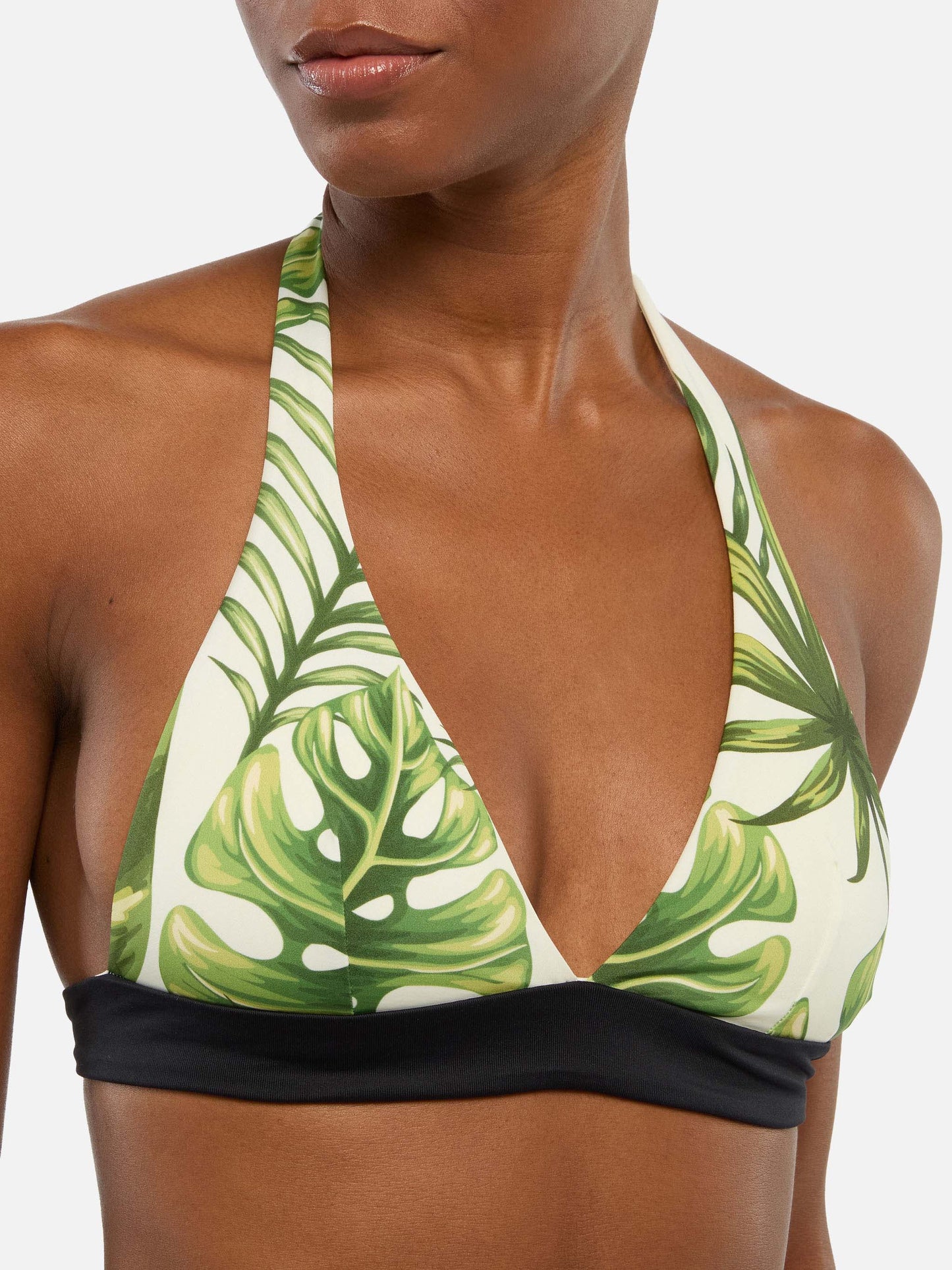 Triangle bikini Joanne Ines with tropical print