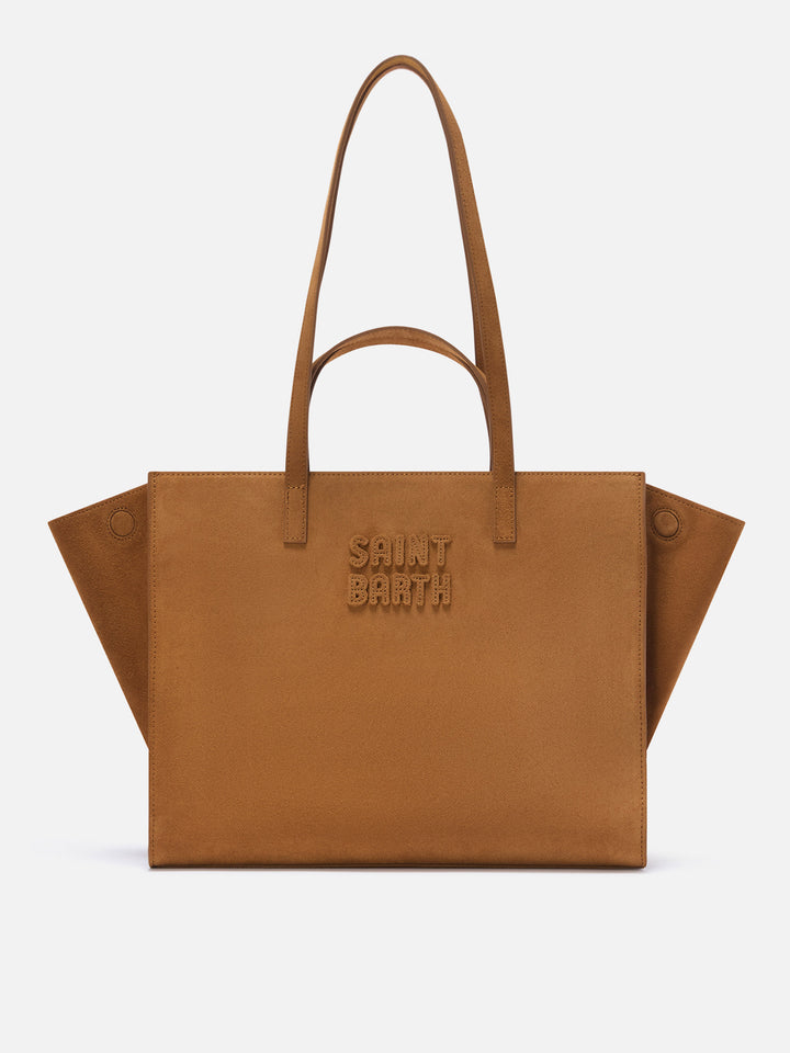 Bolso de ante Nut Large Jour con bordado del logo 