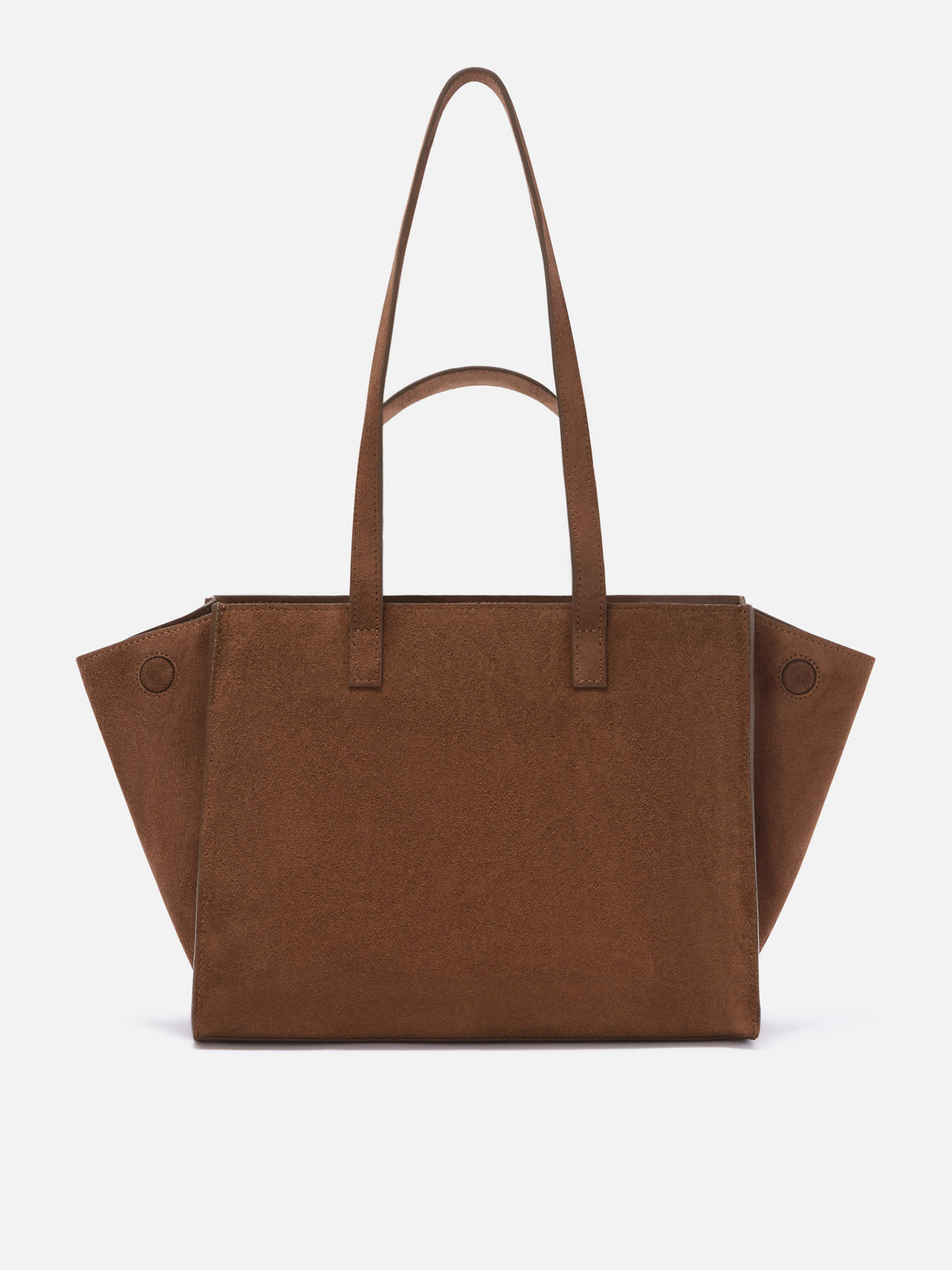 Bolso Jour Medium de ante marrón con bordado del logotipo 