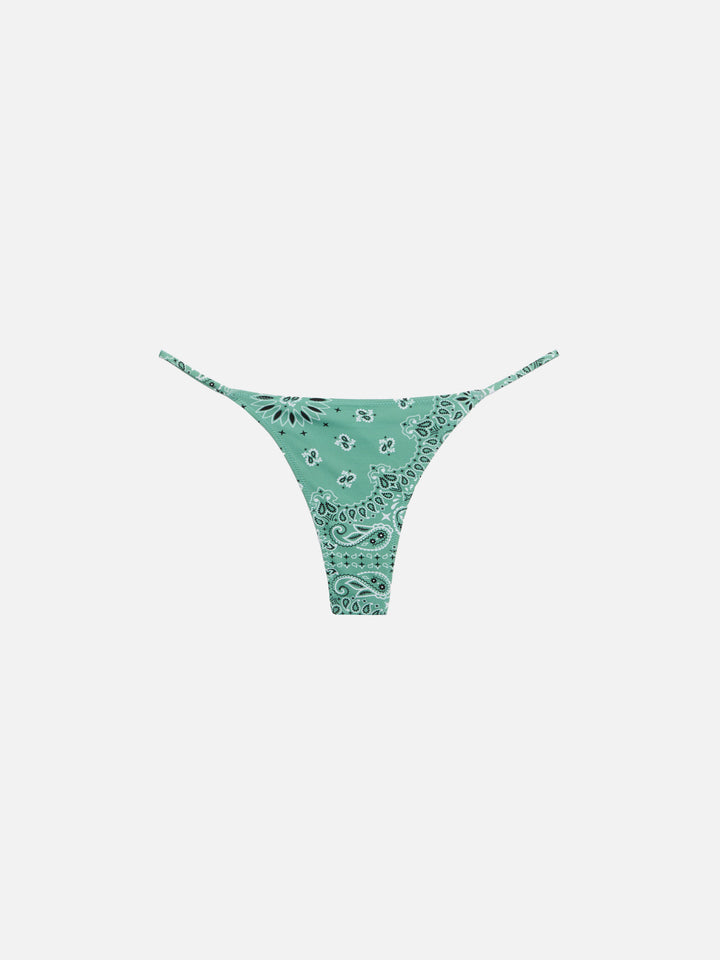 Jodene slip mare sgambato con stampa bandana - Bralette scollata con stampa bandana Paloma