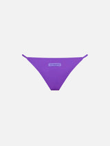 Woman purple cheeky swim briefs Jodene