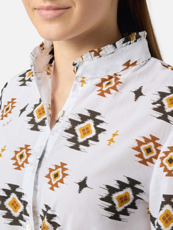 Langes Strandkleid Jodie mit Navajo-Muster