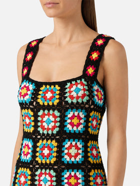 Vestido Jaisal de algodón de crochet 