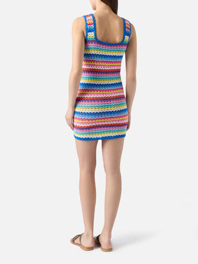 Handgehäkeltes Minikleid aus Baumwolle, Jaisal