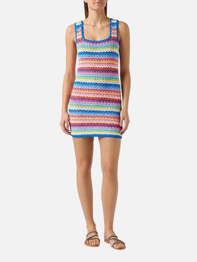 Handgehäkeltes Minikleid aus Baumwolle, Jaisal