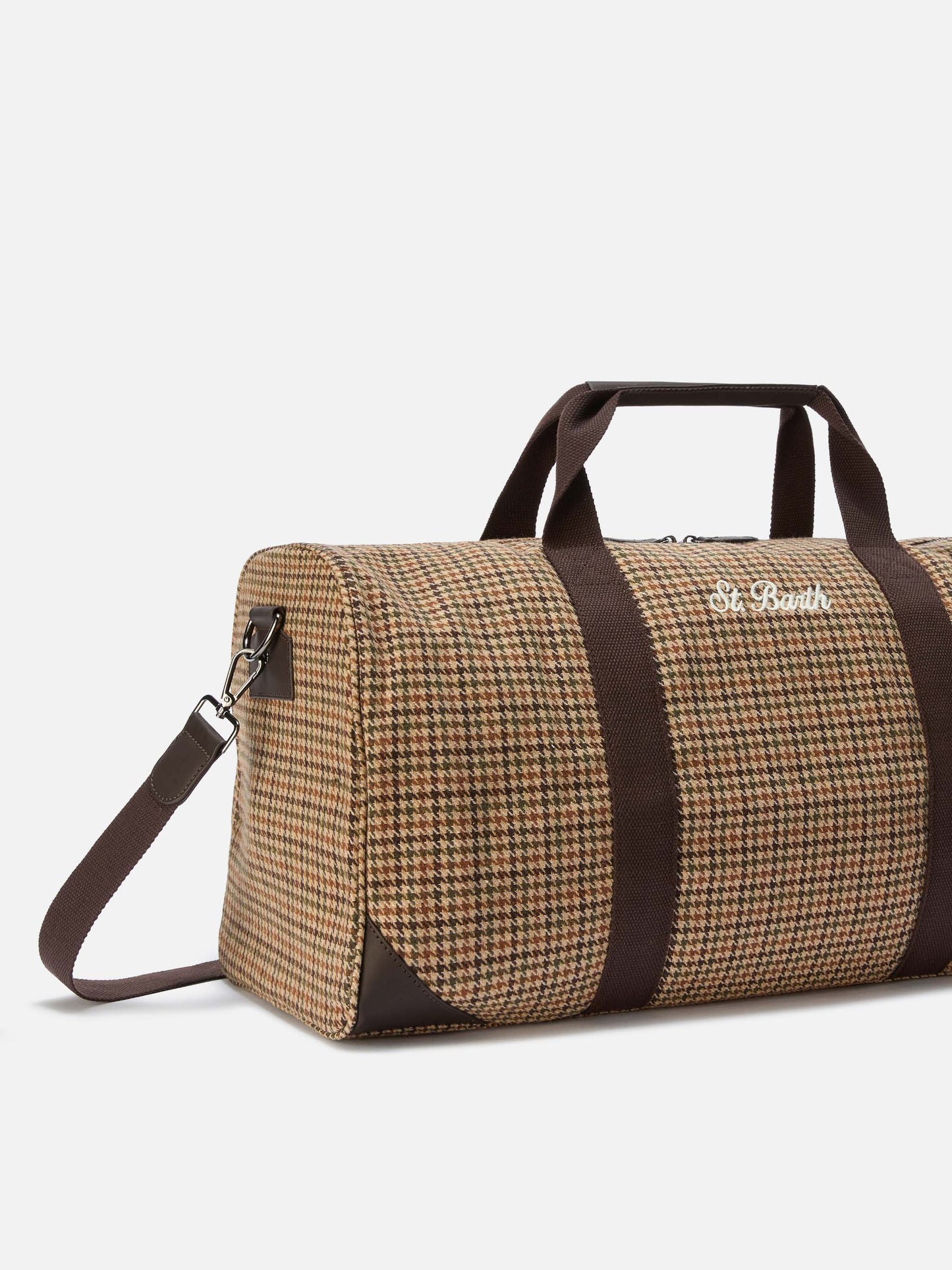 Jetleg Wool Travel Bag in tweed wool blend