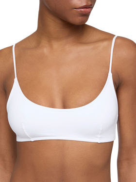 Judy weißes Bralette-Strandtop Judy
