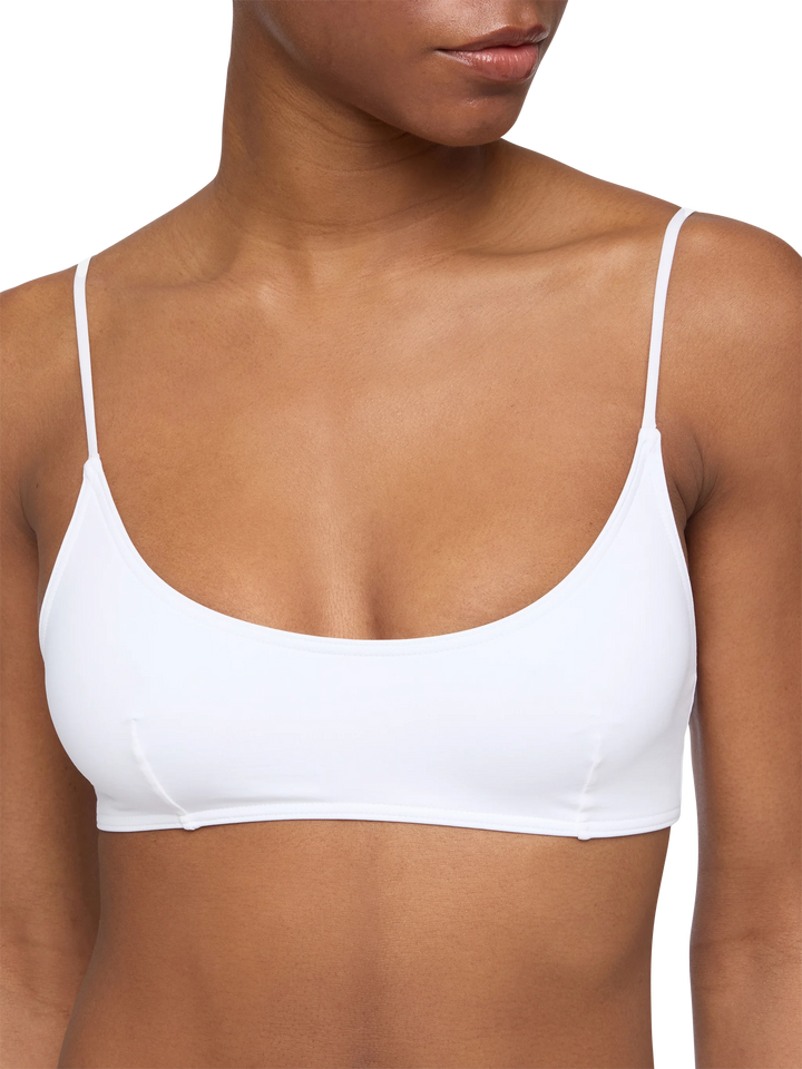Judy weißes Bralette-Strandtop Judy