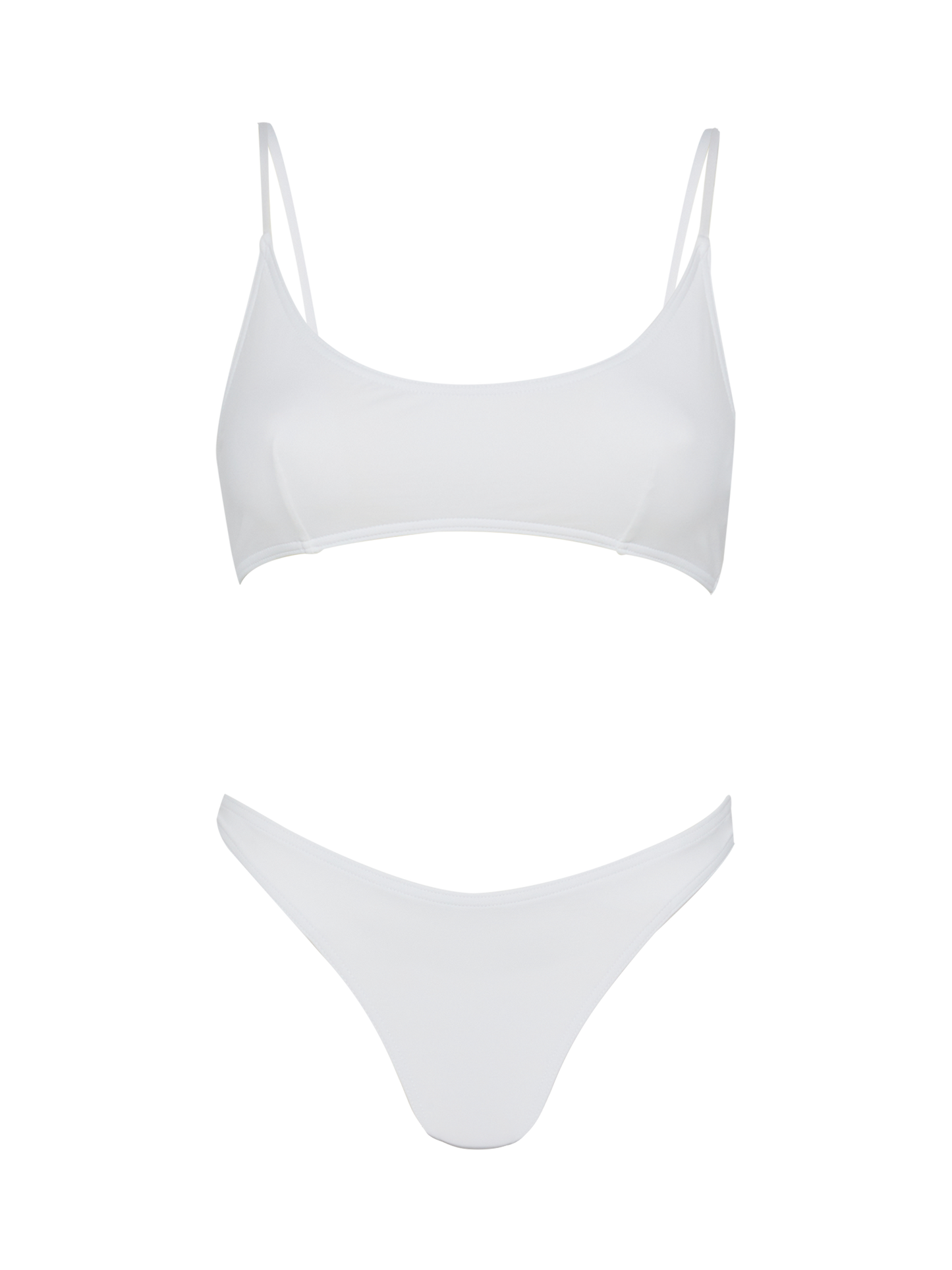 Judy top bralette bianco - Slip mare classico Lido bianco