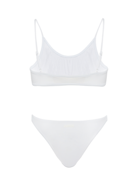 Judy top bralette bianco - Slip mare classico Lido bianco