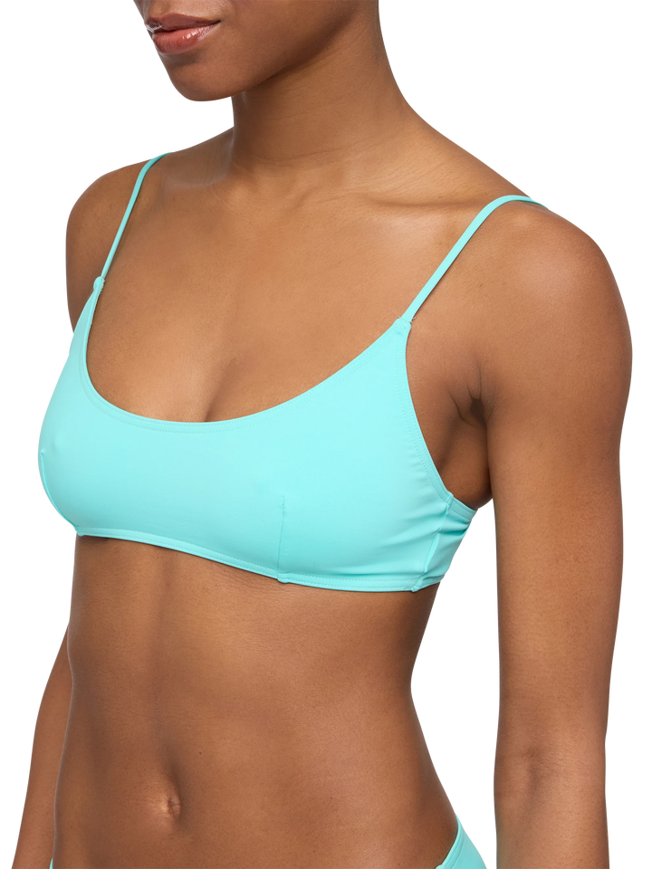 Judy wassergrünes Bralette-Strandtop Judy