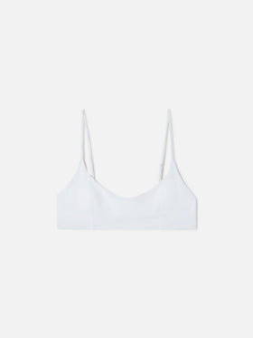 Weißes Judy Bralette-Bikinioberteil 