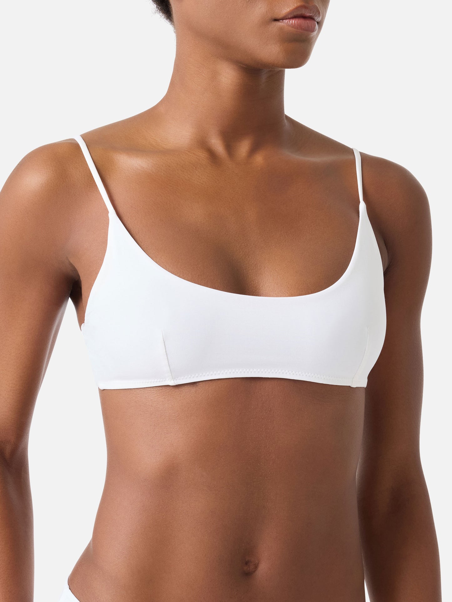 Weißes Judy Bralette-Bikinioberteil 