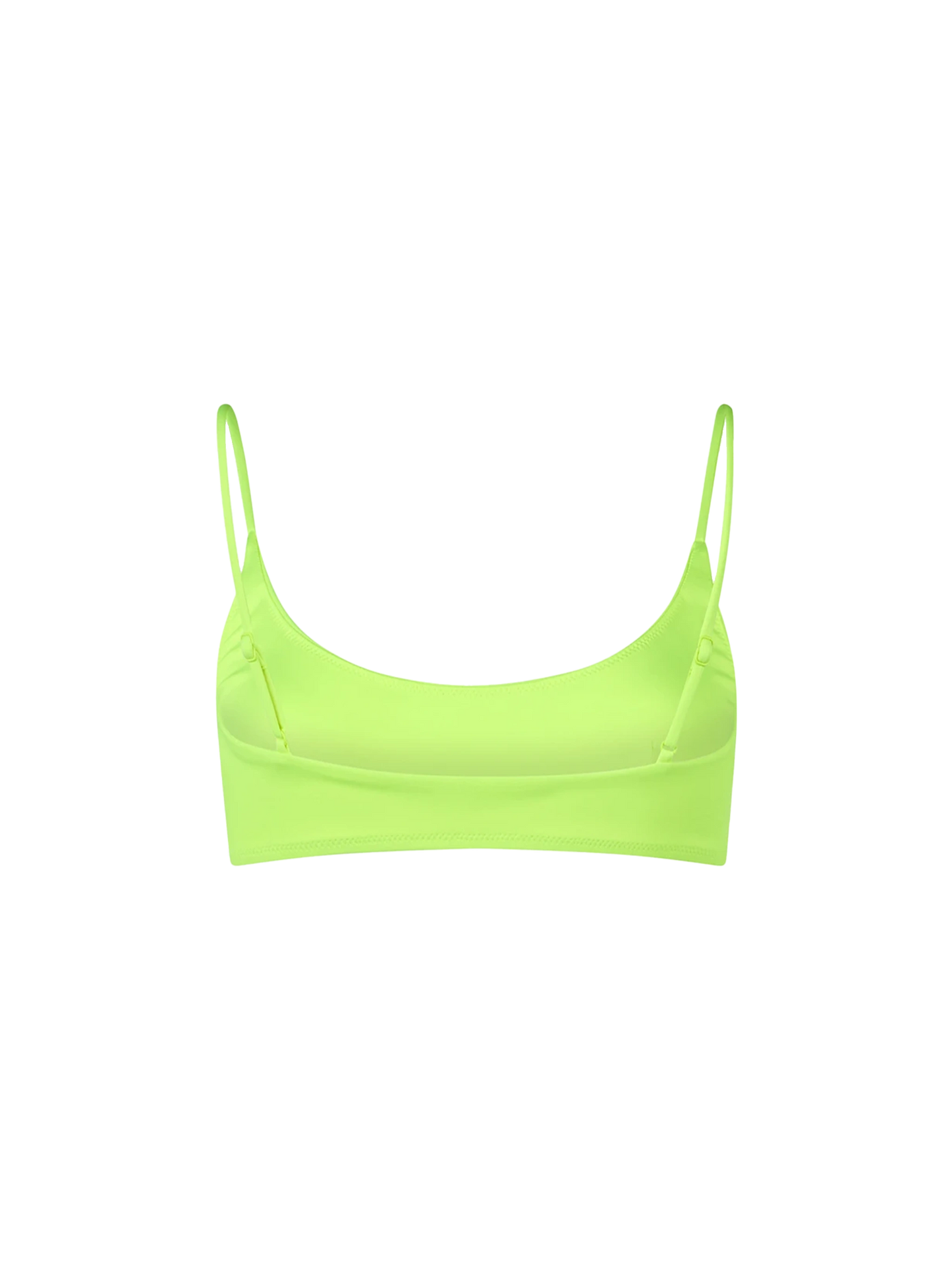 Woman fluo yellow bralette beach top Judy