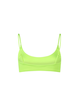 Woman fluo yellow bralette beach top Judy