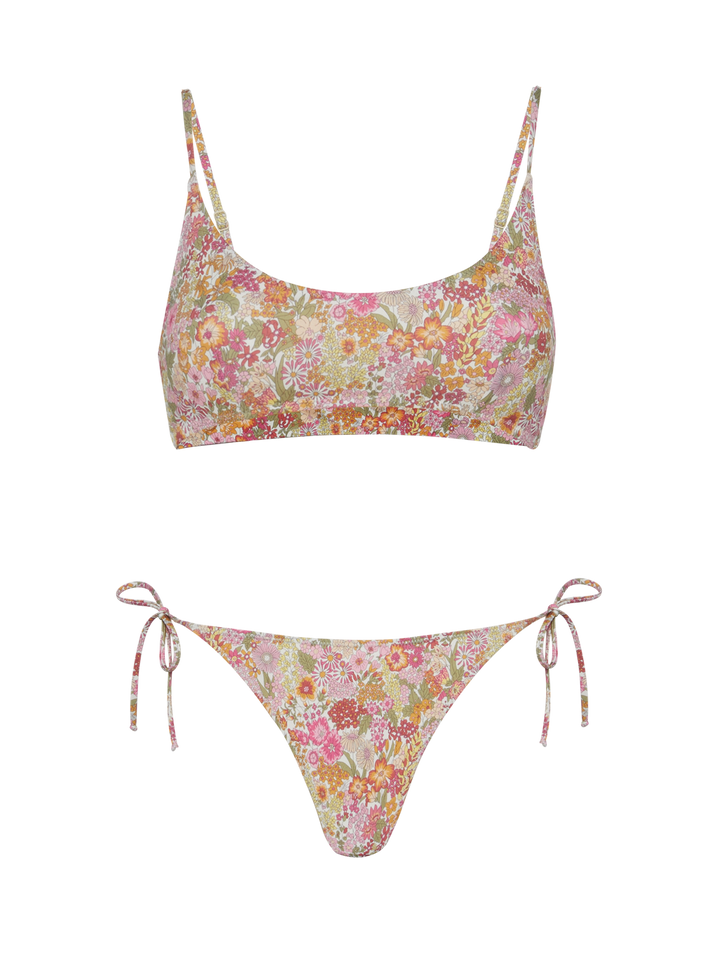 Bikini a bralette Judy Virgo con stampa floreale Margaret Annie | MADE WITH LIBERTY FABRIC