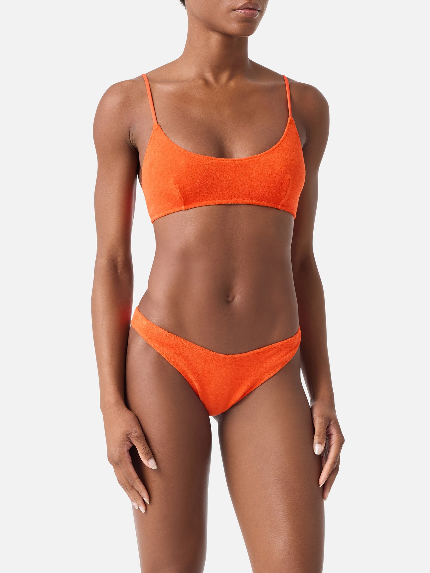 Bikini bralette Judy Naomi en éponge orange 