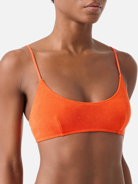 Haut de bikini brassière en éponge Orange Judy 