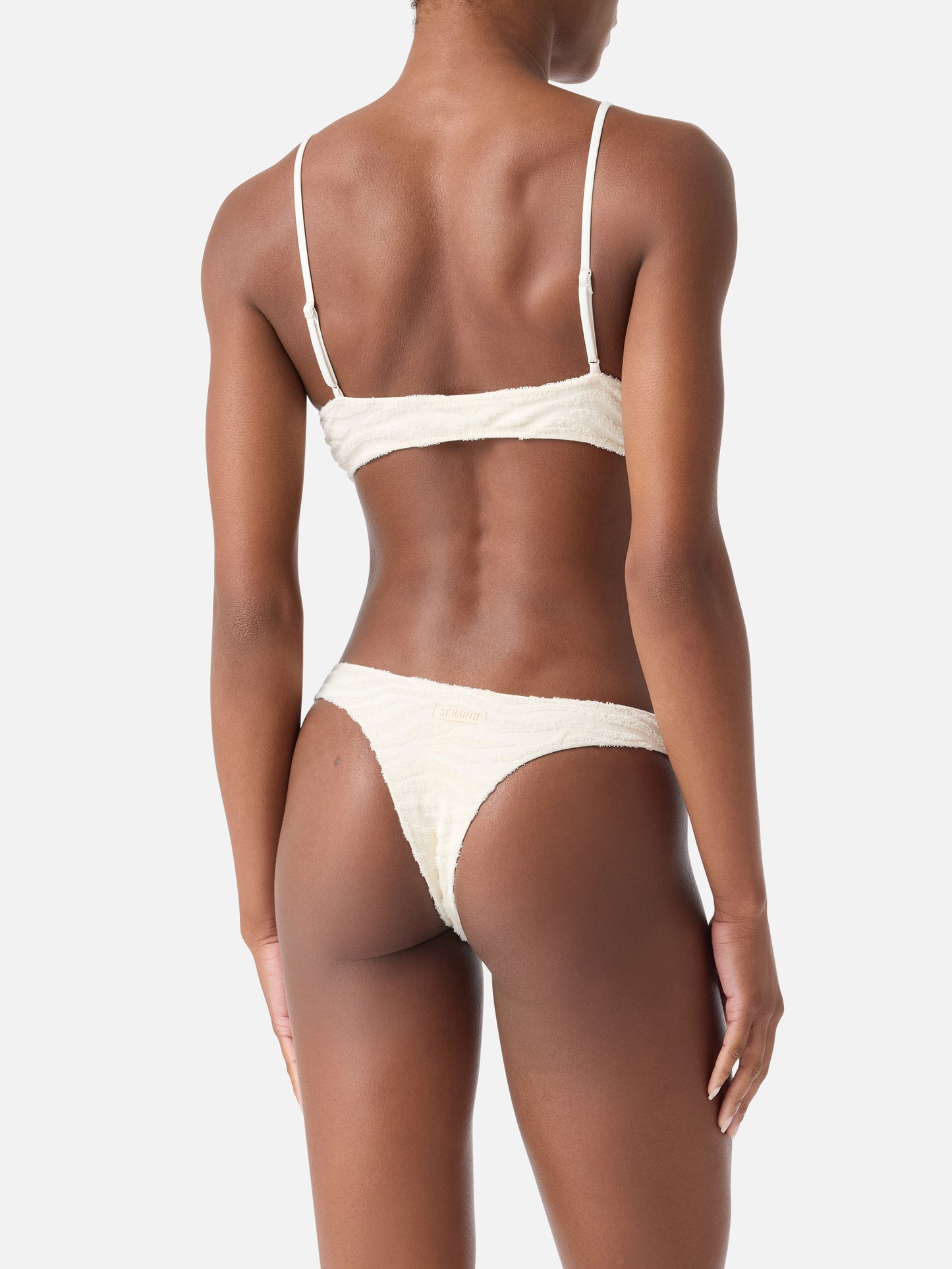 Bikini bralette Judy Naomi de rizo con estampado de cebra 