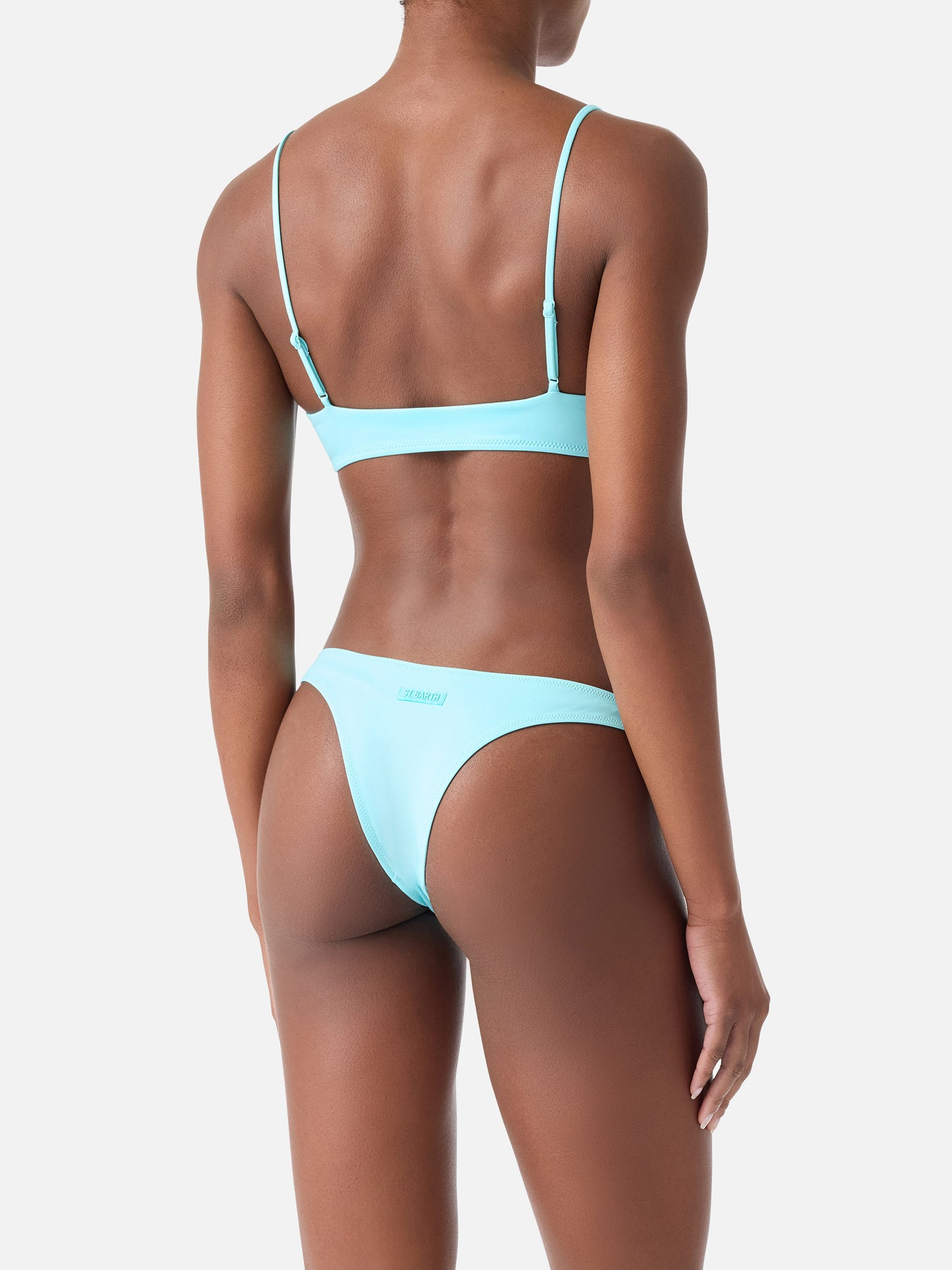 Bikini Judy Naomi bralette verde acqua tinta unita