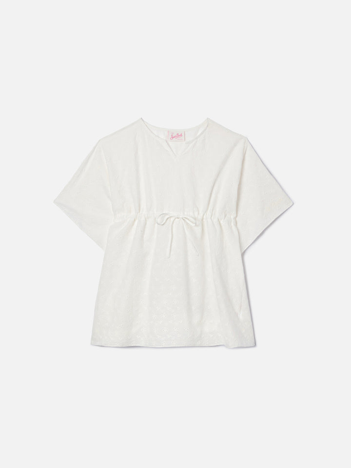 Kate Cotton broderie short kaftan