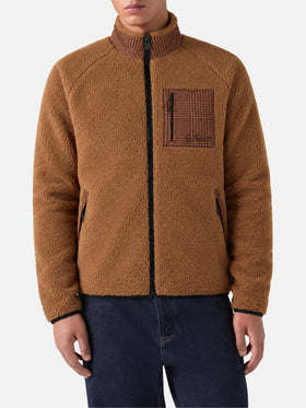Veste Keystone en sherpa à motif à carreaux 