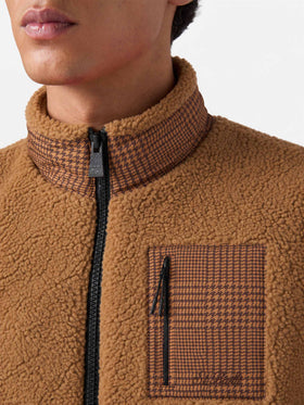 Veste Keystone en sherpa à motif à carreaux 