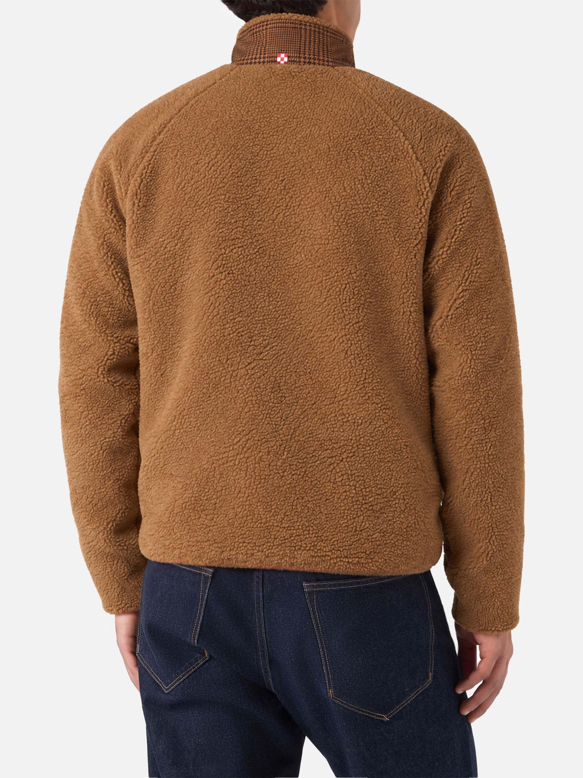 Veste Keystone en sherpa à motif à carreaux 