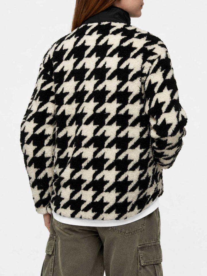 Veste en polaire teddy Keystone à imprimé pied-de-poule 