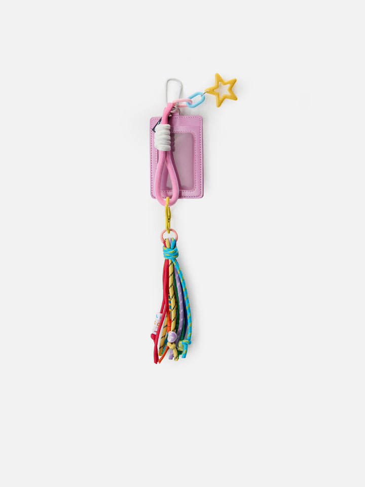 Funny bag Charm with badge