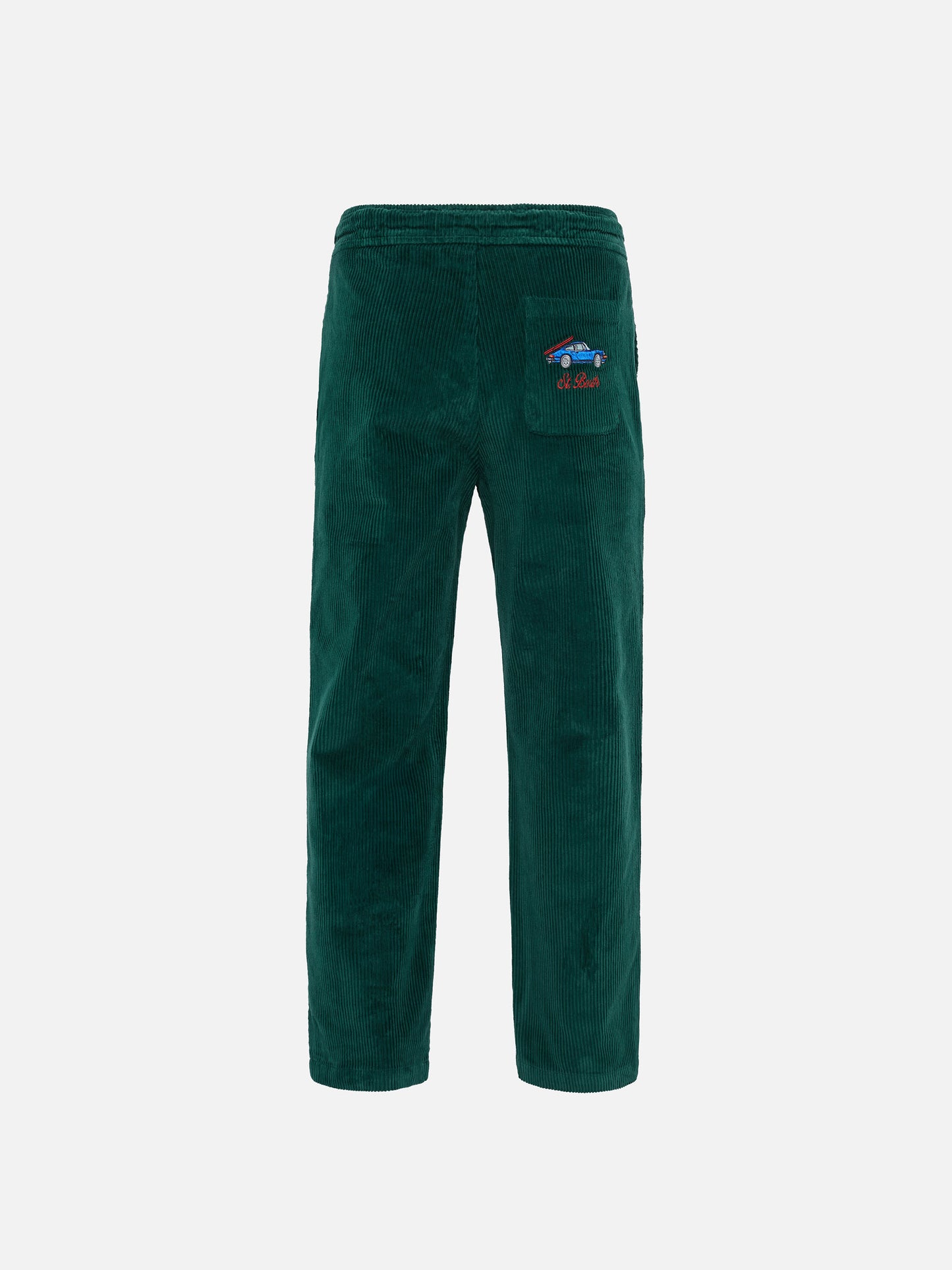Boy corduroy pants Kilkenny with St. Barth car embroidery - MC2 Saint Barth