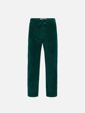Boy corduroy pants Kilkenny with St. Barth car embroidery - MC2 Saint Barth