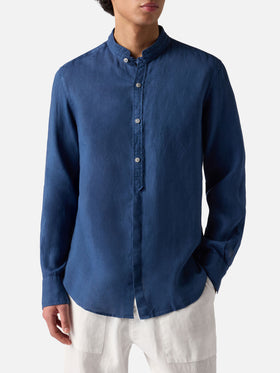 Camicia da uomo blu