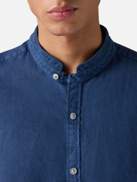 Camicia da uomo blu