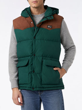 Green Klosters hooded vest
