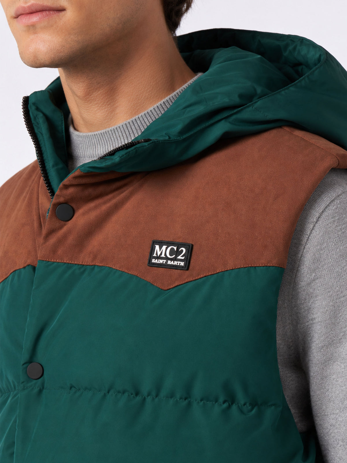 Green Klosters hooded vest