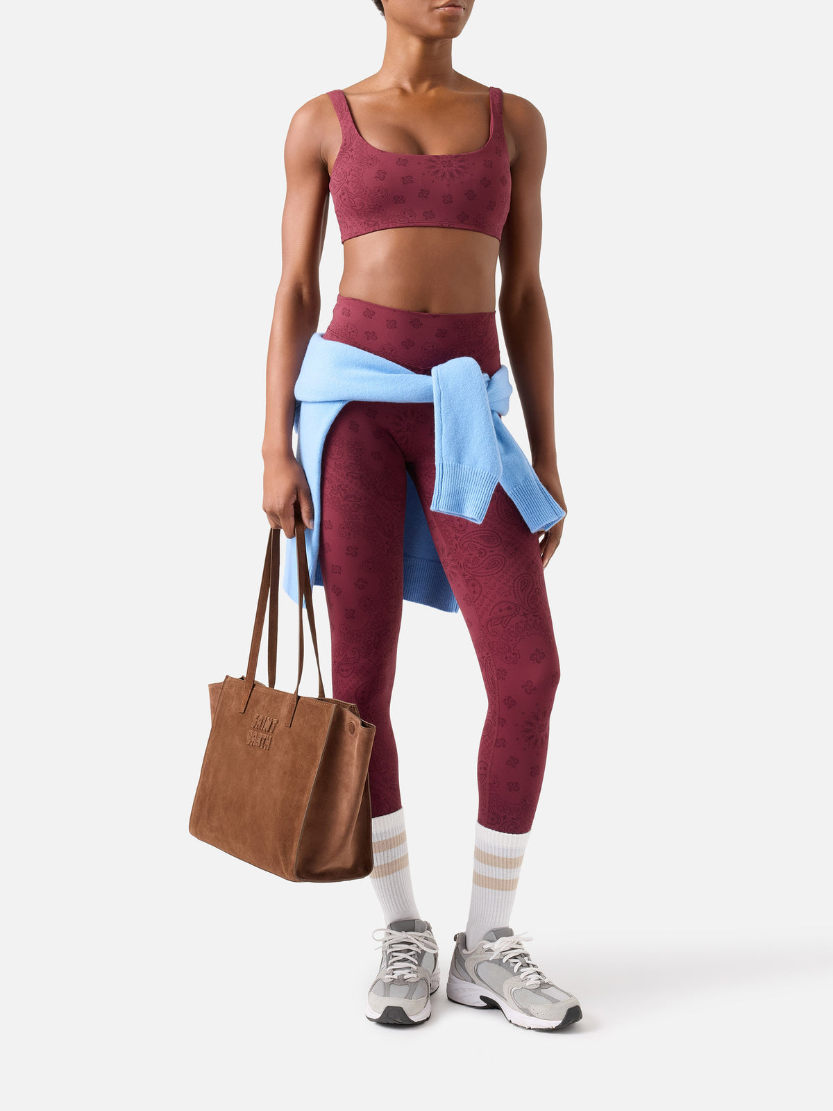 Haut de fitness Kassie à imprimé bandana 