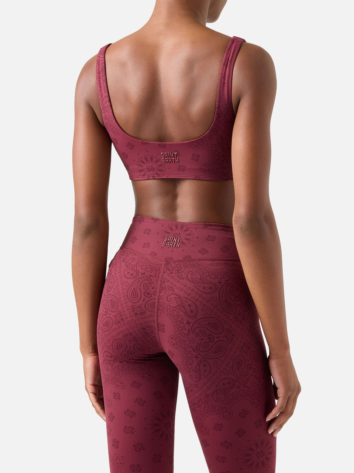 Haut de fitness Kassie à imprimé bandana 
