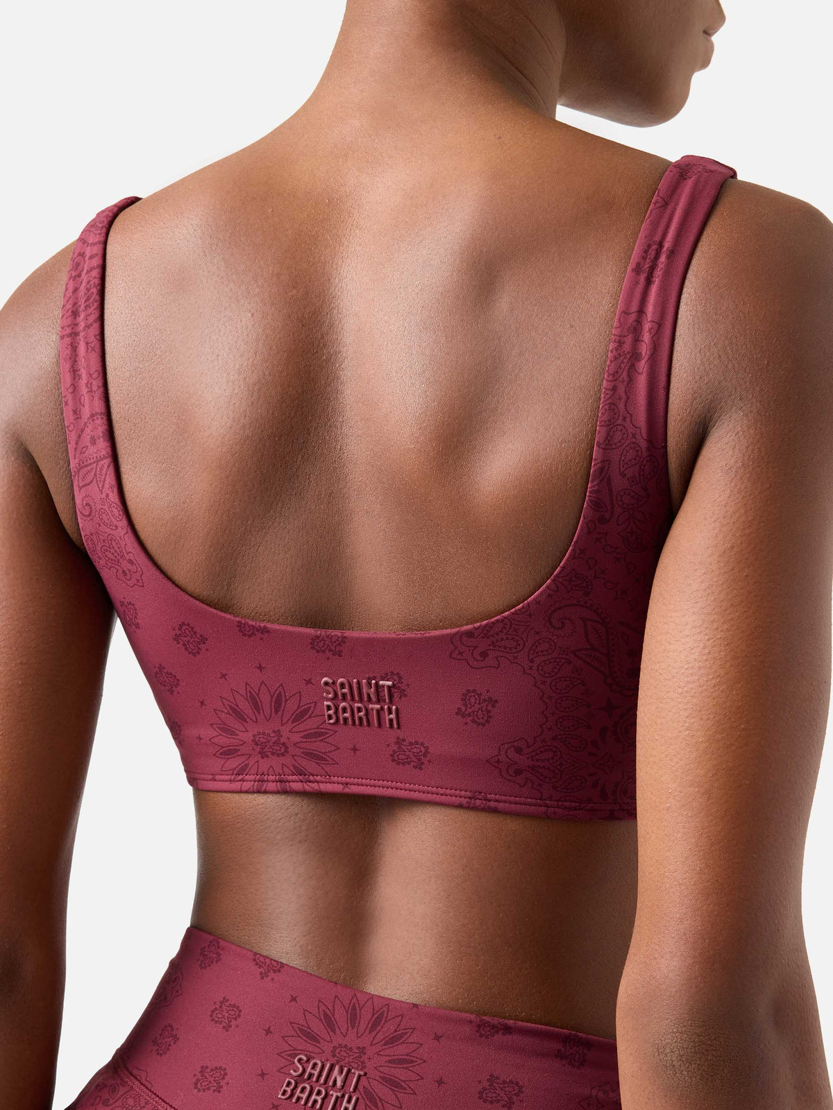 Haut de fitness Kassie à imprimé bandana 