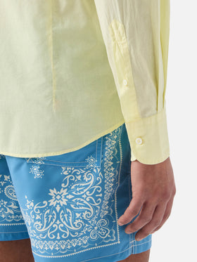 Camicia Chemise in cotone burro tinta unita