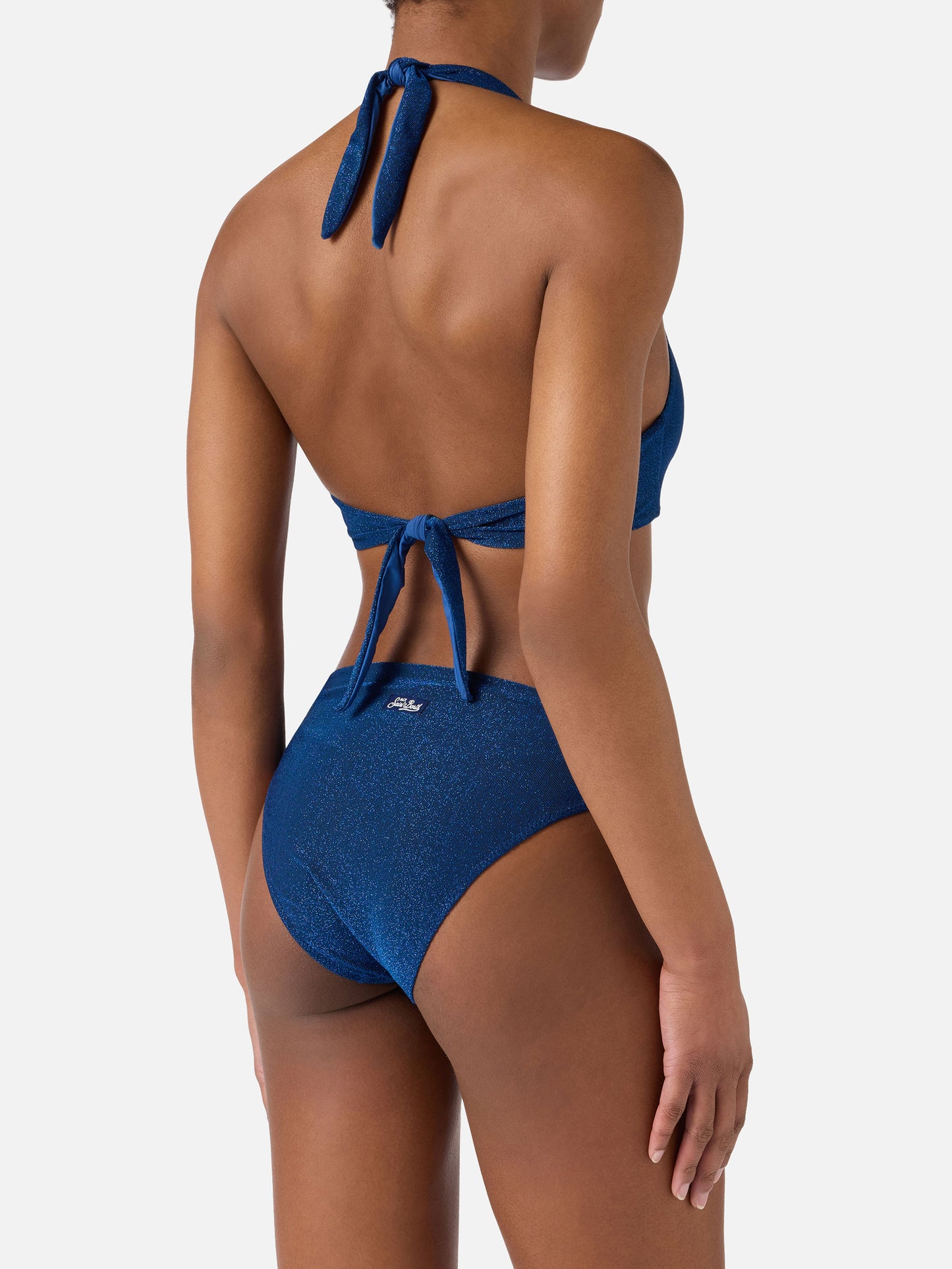 Bikini Leda Sugar blu navy in lurex