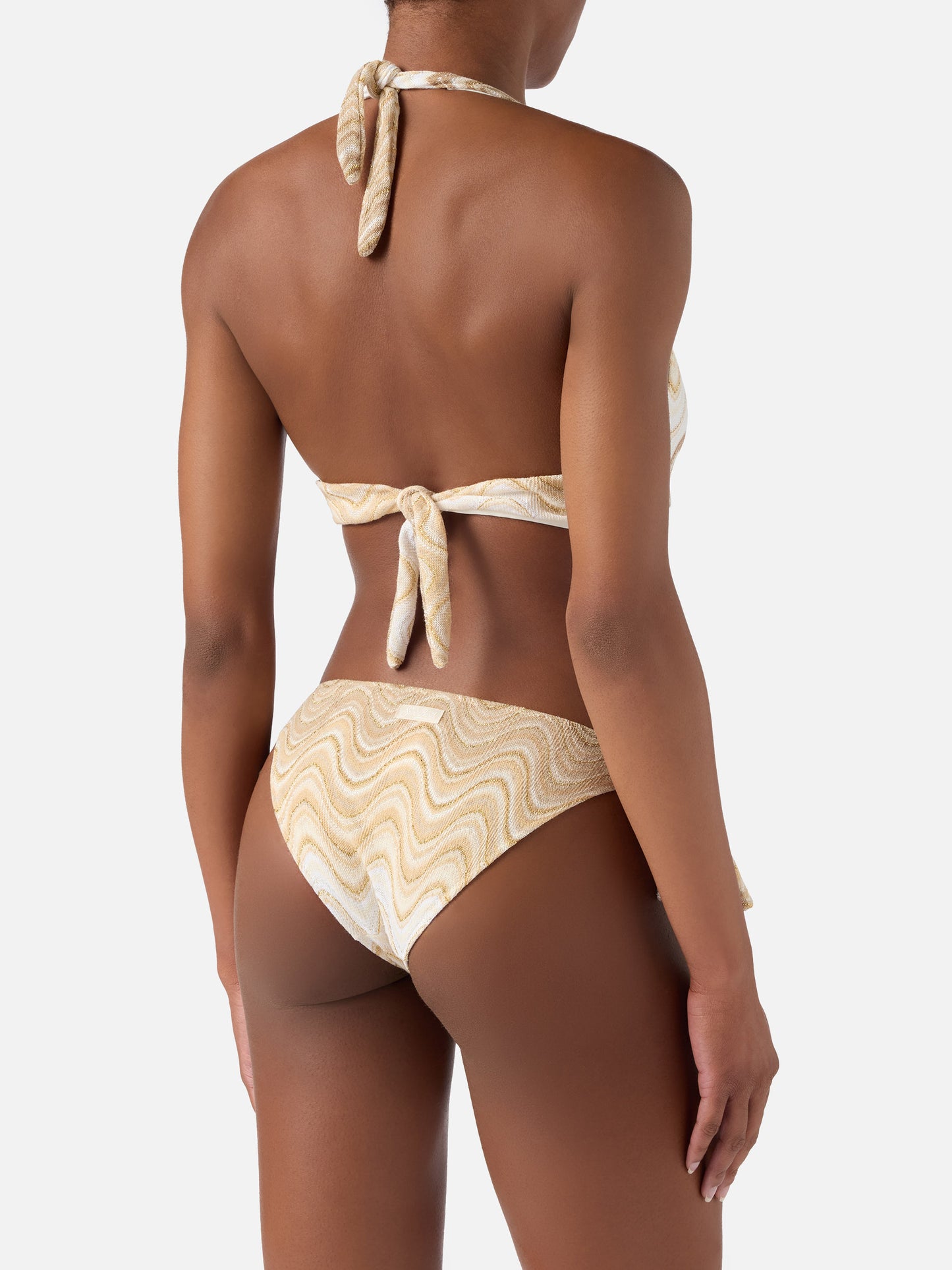 Leda Yali gold degradé raschel bikini