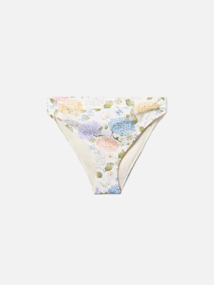 Sugar classic mid-rise bikini bottoms with all-over floral print