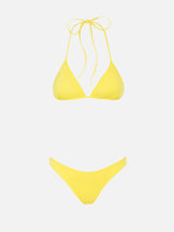 Blassgelber Triangel-Bikini für Damen von Leah Naomi