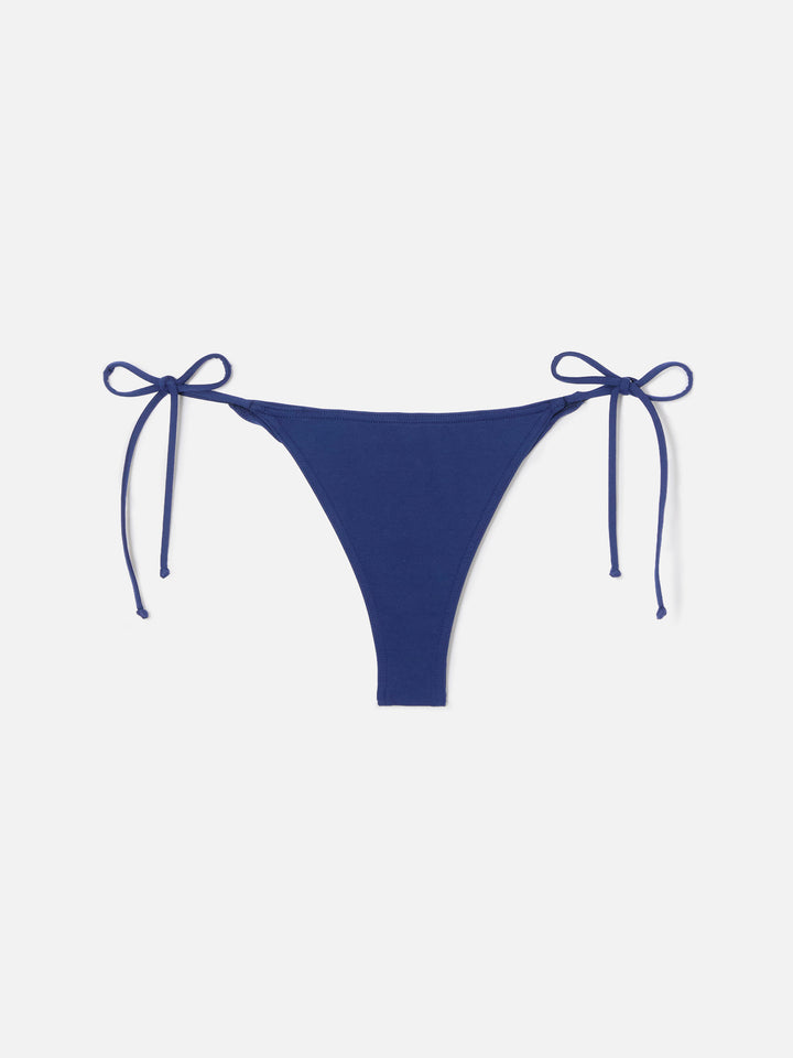 Leah Marielle Bikini in Navyblau mit Bändern 