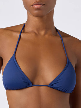 Leah Marielle Bikini in Navyblau mit Bändern 