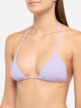 Triangle bikini Leah Virgo with classic swim briefs in lilac